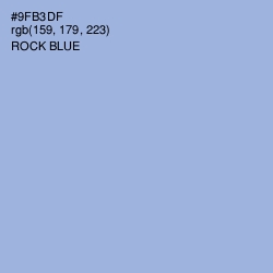 #9FB3DF - Rock Blue Color Image