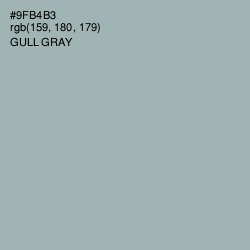 #9FB4B3 - Gull Gray Color Image