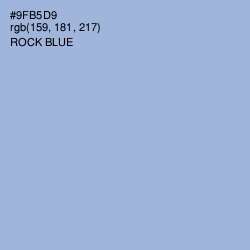 #9FB5D9 - Rock Blue Color Image