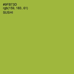 #9FB73D - Sushi Color Image