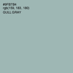 #9FB7B4 - Gull Gray Color Image