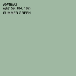 #9FB8A2 - Summer Green Color Image