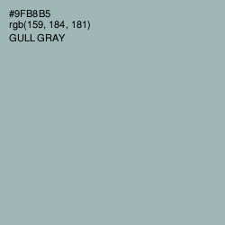 #9FB8B5 - Gull Gray Color Image