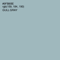 #9FB8BE - Gull Gray Color Image