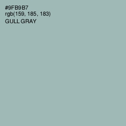 #9FB9B7 - Gull Gray Color Image