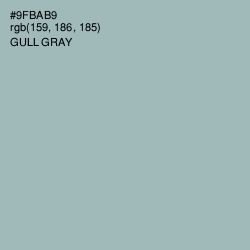 #9FBAB9 - Gull Gray Color Image