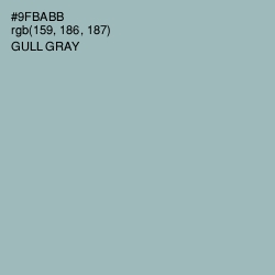 #9FBABB - Gull Gray Color Image