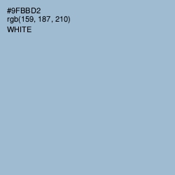 #9FBBD2 - Rock Blue Color Image