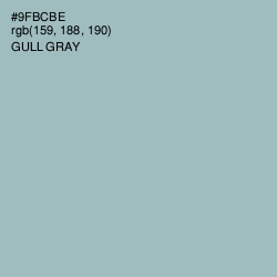 #9FBCBE - Gull Gray Color Image