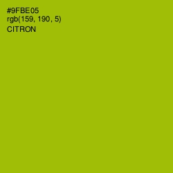 #9FBE05 - Citron Color Image