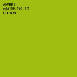 #9FBE11 - Citron Color Image