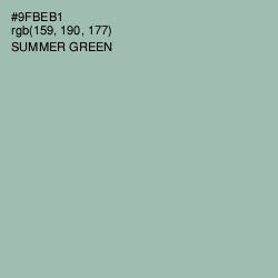 #9FBEB1 - Summer Green Color Image