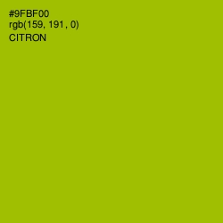 #9FBF00 - Citron Color Image