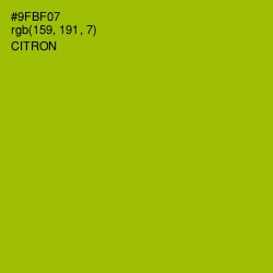 #9FBF07 - Citron Color Image