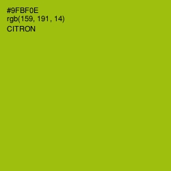 #9FBF0E - Citron Color Image