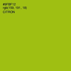 #9FBF12 - Citron Color Image