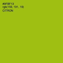 #9FBF13 - Citron Color Image