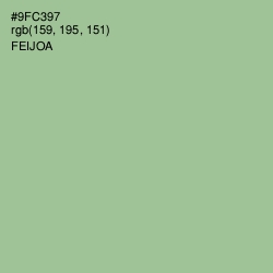 #9FC397 - Feijoa Color Image