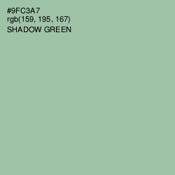 #9FC3A7 - Shadow Green Color Image