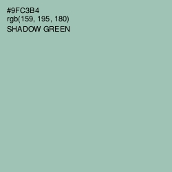 #9FC3B4 - Shadow Green Color Image