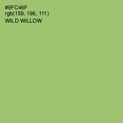 #9FC46F - Wild Willow Color Image