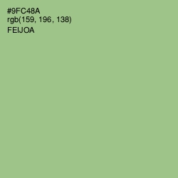 #9FC48A - Feijoa Color Image