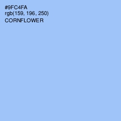 #9FC4FA - Cornflower Color Image