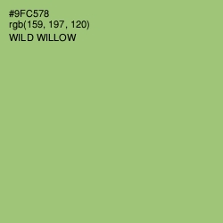 #9FC578 - Wild Willow Color Image
