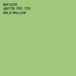 #9FC87B - Wild Willow Color Image