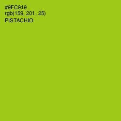 #9FC919 - Pistachio Color Image