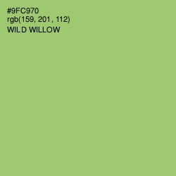 #9FC970 - Wild Willow Color Image