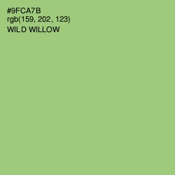 #9FCA7B - Wild Willow Color Image