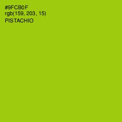 #9FCB0F - Pistachio Color Image