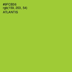 #9FCB36 - Atlantis Color Image