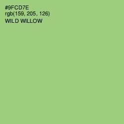#9FCD7E - Wild Willow Color Image