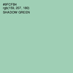 #9FCFB4 - Shadow Green Color Image
