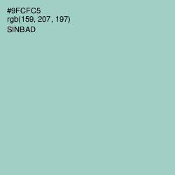 #9FCFC5 - Sinbad Color Image