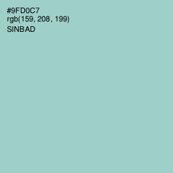 #9FD0C7 - Sinbad Color Image