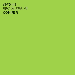 #9FD149 - Conifer Color Image