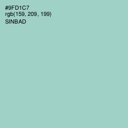 #9FD1C7 - Sinbad Color Image