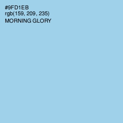 #9FD1EB - Morning Glory Color Image