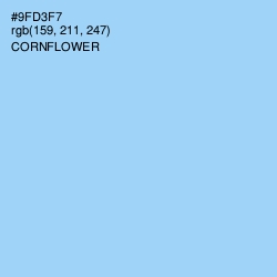 #9FD3F7 - Cornflower Color Image