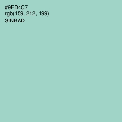 #9FD4C7 - Sinbad Color Image