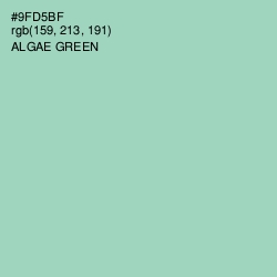 #9FD5BF - Algae Green Color Image