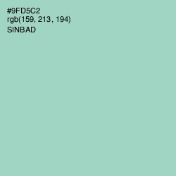 #9FD5C2 - Sinbad Color Image