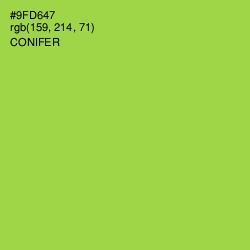 #9FD647 - Conifer Color Image