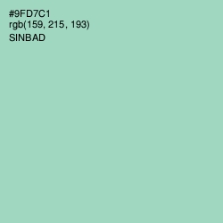 #9FD7C1 - Sinbad Color Image