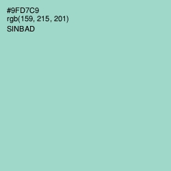 #9FD7C9 - Sinbad Color Image