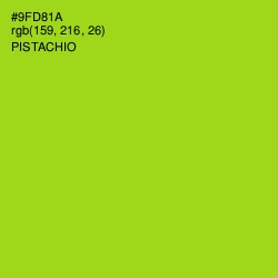 #9FD81A - Pistachio Color Image