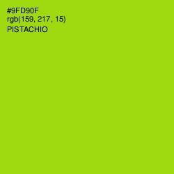 #9FD90F - Pistachio Color Image